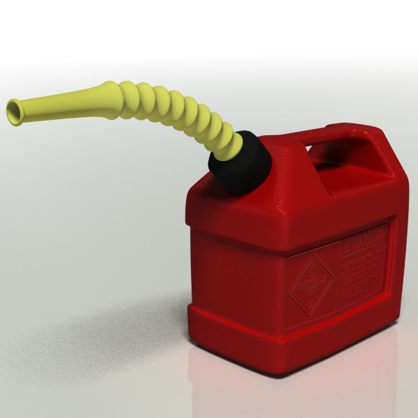 gas tank 3d model - gas can by shadesofreal
